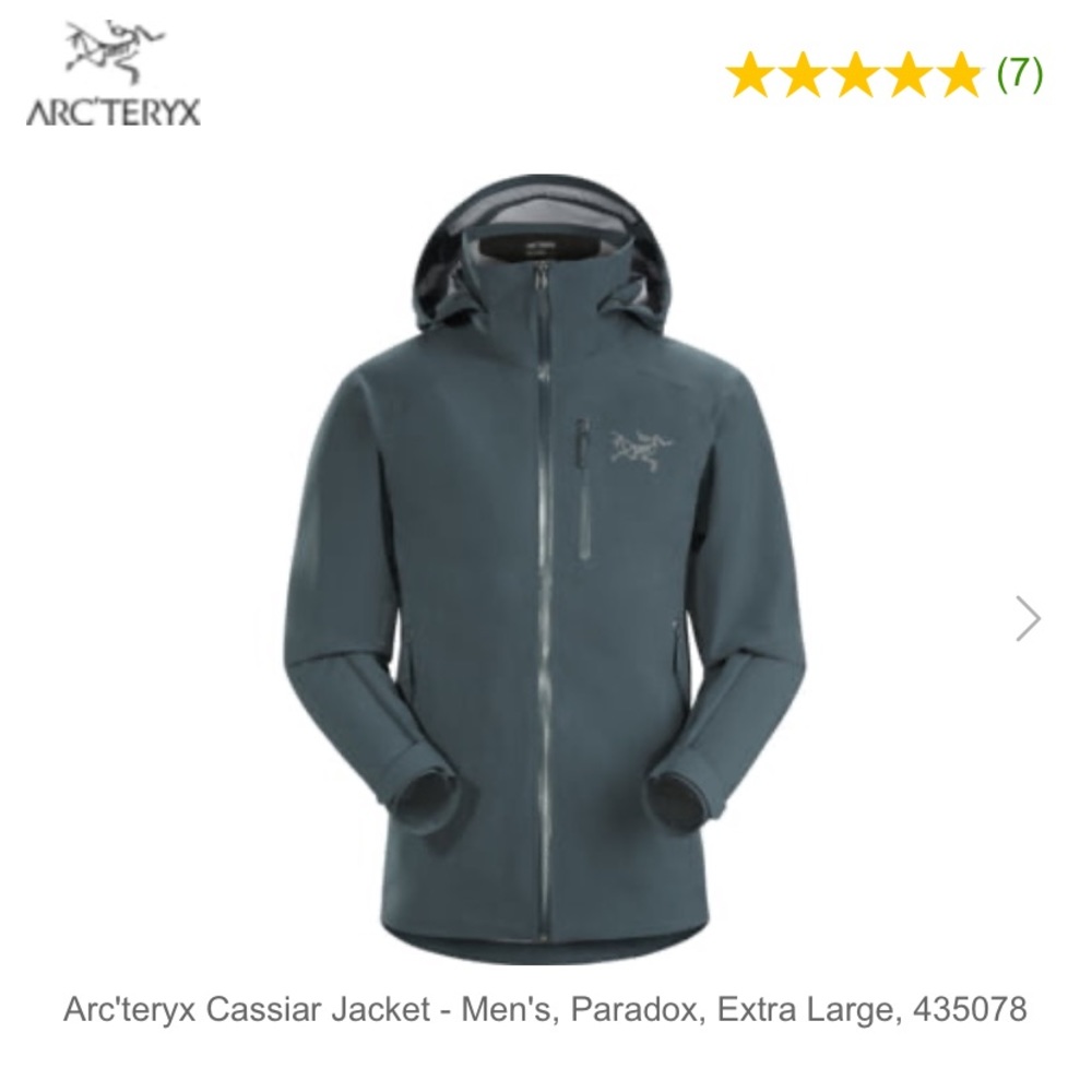 Men’s Arcteryx Cassiar jacket